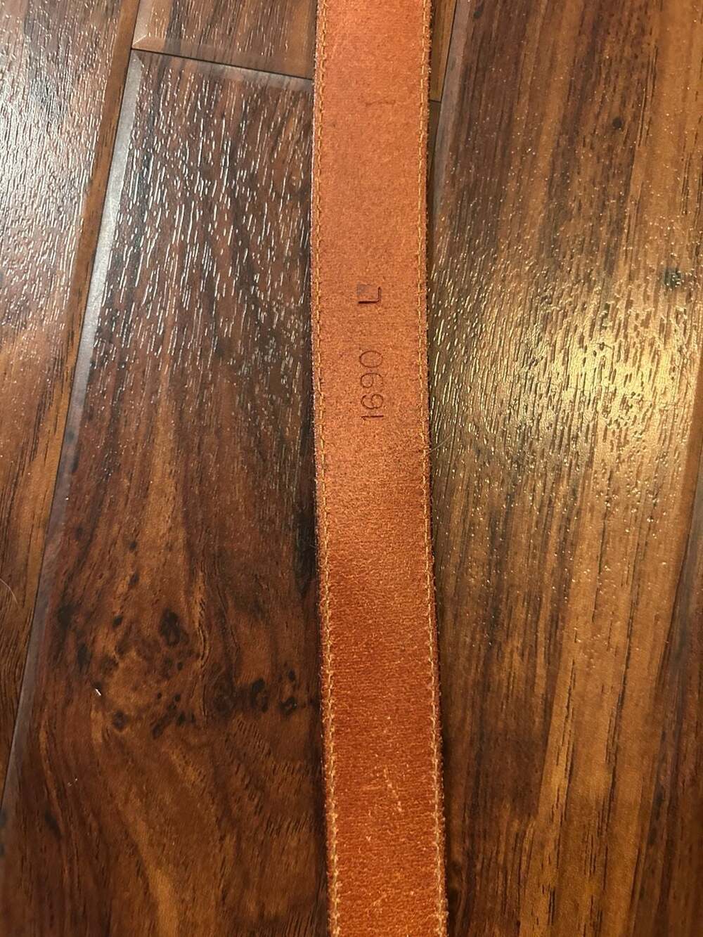 Vintage Dockers Brown Leather Belt Size L w/Leather Buckle and Colorful Tassels - Picture 7 of 9